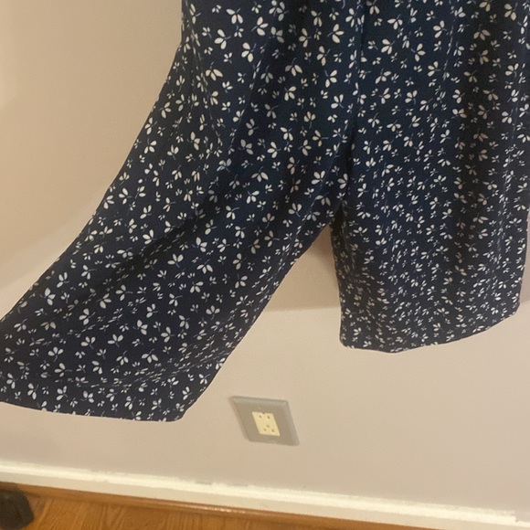 Girls Wonder Nation Blue Floral Romper Jumpsuit - Picture 2 of 6